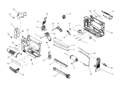 Exploded Diagram A Diagram and Parts List for TS056 Type 0 Porter Cable Nailer